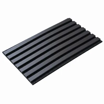 Produktbild von MDF-Lamellen 30x60 cm - Wandlamellen - Filzlamellen - Wanddekorationen - SCHWARZ, KI-generiertes Bild