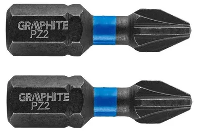 Immagine prodotto di GRAPHITE Punte ad impatto PZ2 x 25 mm, 2 pz.