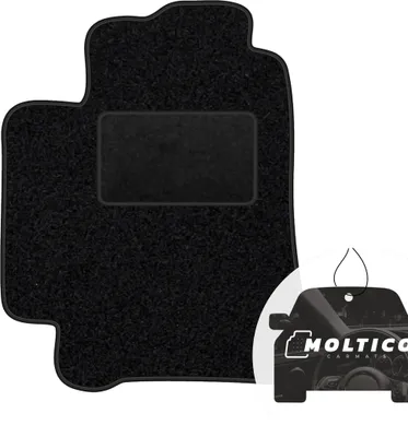 Produktbild von moto-MOLTICO Fahrer Fußmatte Auto Velours Fahrerseite Autoteppiche Schwarz Fahrermatte 1-teilig passend für Lexus IS 200 1999-2005