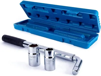 Produktbild von Radmutternschlüssel teleskopisch 360-500 mm, 17/19mm und 21/23mm Nüsse, für Auto