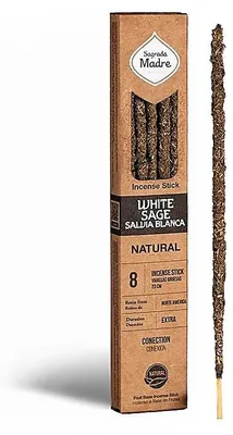 Obrázok produktu pre Sagrada Madre Prírodné kadidlo Biela šalvia --sada 2 ks - ±30g
