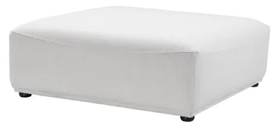 Image de Casa Padrino Tabouret de Luxe Blanc / Noir 109 x 109 x H. 42 cm - Tabouret à 4 angles - Meubles de Luxe