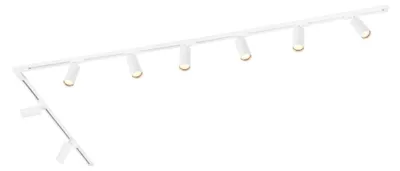 Image de Ledvion systeme rail LED 3m monophase Blanc 8 spots blanc chaud