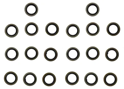 Produktbild von 20 Stück 10 mm Hohlschraube Kraftstoffdichtscheiben 4934278 Gummi-Dieselsystem-Dichtungsdichtungen Ersatz für Cummins