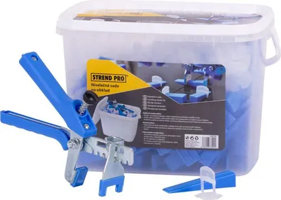 Image de Kit de nivellement Strend Pro LS515 StarterKIT, 100x entretoises 1.5 mm + 100x cales + pinces
