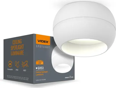 Immagine prodotto di Plafoniera VIDEX per sorgente luminosa GX53 VL-SPF16A-W
