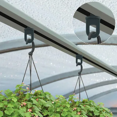 Obrázek produktu pro Plastové spony do skleníku – 50 kusů – vysoká nosnost – zelené