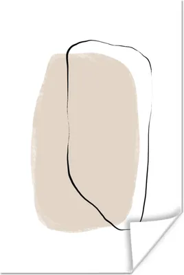 Produktbild von MuchoWow® Poster Minimalismus - Gestaltung - Pastell 120x180 cm - Kunstposter