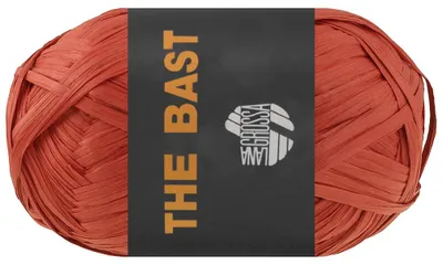 Produktbild von Lana Grossa THE BAST Papierbast aus natürlicher Holzzellulose - ideal für Dekoartikel & Taschen Farbe 009 - Rot