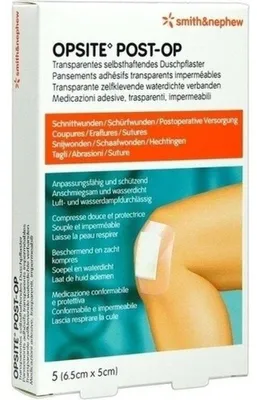 Image de OPSITE Pansement de douche post-opératoire 6.5 x 5 cm, 5 pcs. Pansements adhésifs