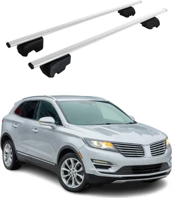 Image de Barres de toit Transversales pour Lincoln MKC 2015-2019 Fer Argent ABE
