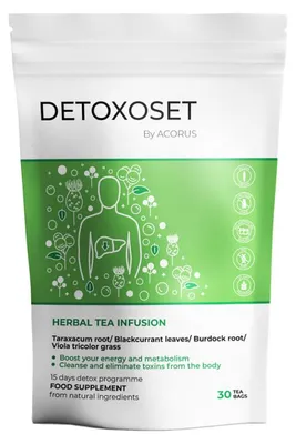 Image de Tisane ACORUS Detoxoset, 30 sachets