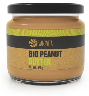 Produktbild von GymBeam -  Erdnussbutter - VanaVita, 340 g, Smooth