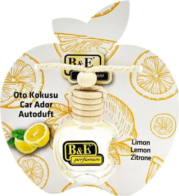 Zdjęcie produktu dla B&E Odświeżający zapach samochodowy odświeżacz powietrza do samochodu - dozownik przyjemnego zapachu do cytryny samochodowej