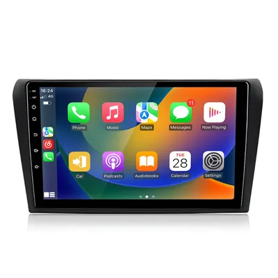 Obrázek produktu pro 9''HD Android13 Android auto carplay 6+128G Autoradio für Mazda3 2003-2009 8Kern 4GSIM SWC RDS GPS BT WIFI DAB RDS