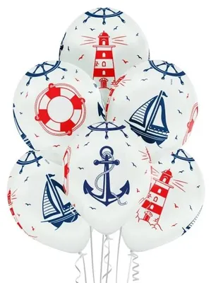 Produktbild von Meeresballons, 30 cm, 6 Stück - Aliga