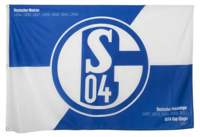Zdjęcie produktu dla Flaga sukcesu FC Schalke 04 100x150 cm