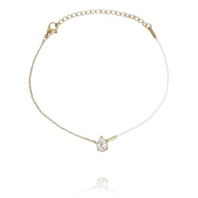 Produktbild von Armband aus Chirurgenstahl mit 14-karätiger Goldplattierung, hellgoldfarben, Größe 16 cm + 5,5 cm