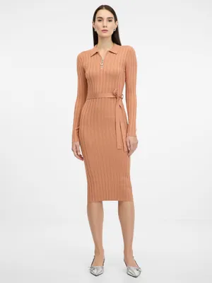 Produktbild von Orsay Damen-Midikleid in Hellbraun 681638