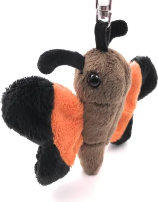 Image de Onwomania Peluche / Doudou / Tissu Animal Porte-clés Papillon brun Papillon 14 cm