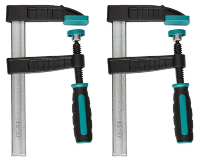 Produktbild von wolfcraft 2 Schraubzwingen, Spannweite 150 mm, Spannkraft: 270 kg