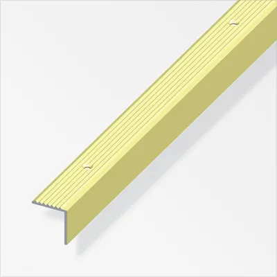 Produktbild von alfer Treppenprofil 2 m, 19 x 20 mm Aluminium eloxiert messing