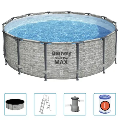 Produktbild von Bestway Power Steel Swimmingpool 427x122 cm