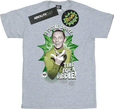 Produktbild von DC Comics - "Time for a Riddle" T-Shirt für Herren BI16227 (3XL) (Grau)
