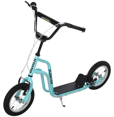 Produktbild von HOMCOM Kinderroller Lenker Verstellbar mit Luftreifen 12 Zoll Blau