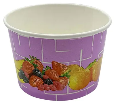 Produktbild von 45 Eisbecher 220 ml Früchte Lila Ø 85 x 55 mm Hartpapier