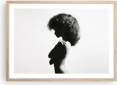 Produktbild von Gerahmtes Poster - Rahmen in heller Eiche - Frau Nacktheit Körper - 70x50 cm - Wand Bild - Wanddeko - Wandbilder - Kunstposter - Wandposter - Bilderrahmen - Bilder - Kunstdruck - P2NAA70x50-4946
