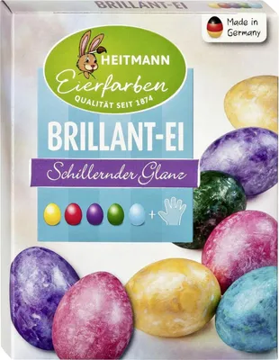 Produktbild von Brauns-Heitmann Brillant-Ei, Flüssigkeit, Blau, Grün, Violett, Rot, Gelb, Künstliche Lebensmittelfarbstoffe, Eier, 5 ml, Wasser, Verdickungsmittel: E 414 Gummi Arabicum, E 415 Xanthan, E 410 Johannisbrotkernmehl;...