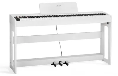Productafbeelding van Digitale Piano Gewogen 88 Toetsen - 280 Klanken - Wit - Voor Beginners En Gevorderden