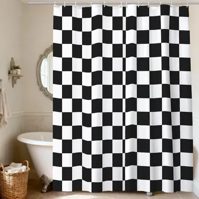 Produktbild von Duschvorhang wasserdicht, schimmelresistent, 180x180 cm, mit 12 Haken, für Badezimmer
