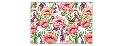 Produktbild von Muralo Fototapete 135 x 90 cm Vlies Tapete Wandtapeten moderne Wandbilder XXL Blumen Mohnblumen Aquarell
