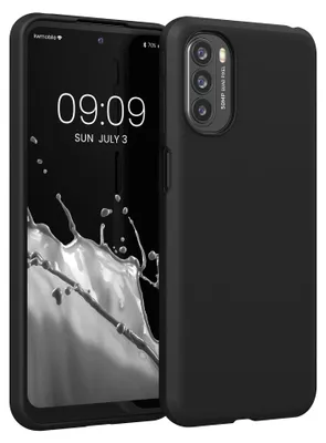 Produktbild von kwmobile Handyhülle für Motorola Moto G31 / Moto G41 Hülle - TPU Case - Kabelloses Laden - Schutzhülle Cover in Schwarz matt