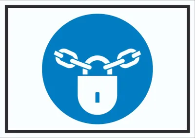 Produktbild von Verschlossen halten Symbol Schild A1 (594x841mm)