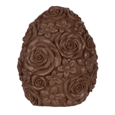 Immagine prodotto di Uovo decorativo Clayre & Eef Ø 11x14 cm in poliresina marrone