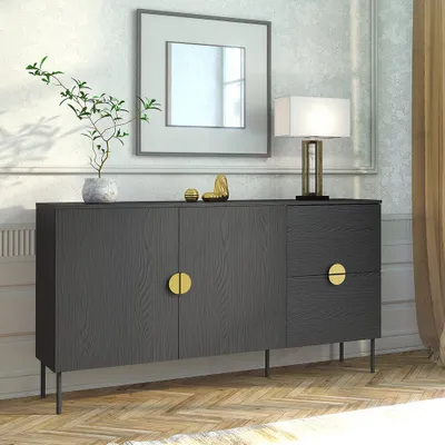 Produktbild von Sideboard in schwarz 160 cm MOLONG-166