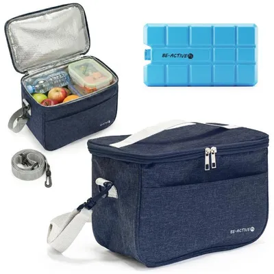 Produktbild von Thermotasche 7,5 L Kühltasche wasserdicht mit 1 Kühleinsatz ideal für Camping & Reisen Blau
