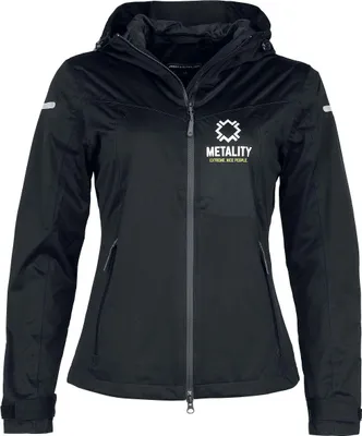 Produktbild von Metality Kapuzenjacke Damen Damen Allweather Jacket schwarz XL