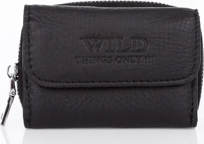 Zdjęcie produktu dla WILD Portfel Męski Mały Kieszonkowy do Kieszeni Spodni lub Kurtki Skórzany Czarny