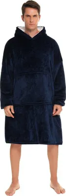 Imagen del producto de Sudadera-manta Famanu, extra grande, de forro polar: suave, ideal para el invierno