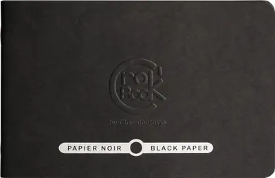 Produktbild von Clairefontaine 10x Skizzenheft 17x11cm Querformat 20 Blatt Schwarz 60314C