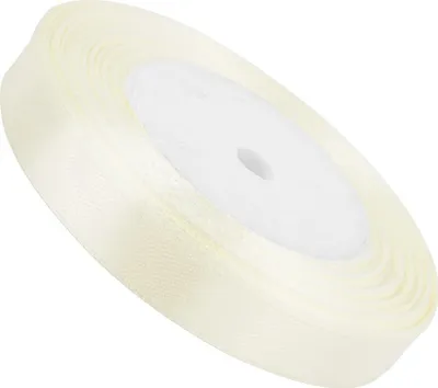 Produktbild von Helles cremefarbenes Satinband 12mm - 32mb