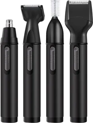 Produktbild von INF Multifunktionaler 4-in-1 Nasenhaartrimmer, Elektrischer Augenbrauenrasierer Schwarz