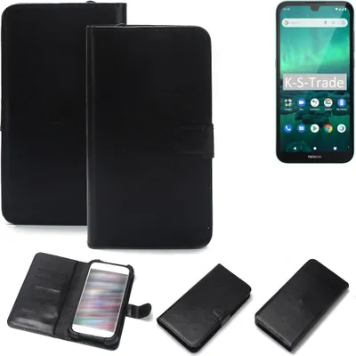 Produktbild von K-S-Trade Handyhülle Schutzhülle kompatibel mit Nokia 1.3 Handy Schutz Hülle Handyhülle Bumper schwarz 1x