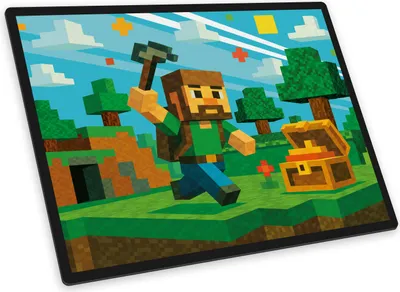 Produktbild von itenga Schreibunterlage V1 Motiv Blockgame Pixel