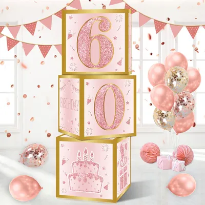 Produktbild von Set mit 3 Ballongruppen für den 60. Geburtstag