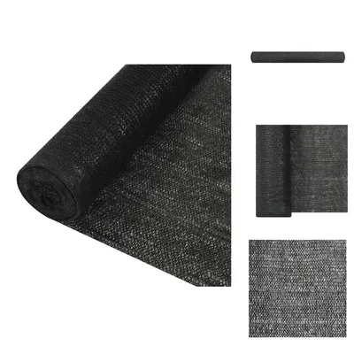 Produktbild von vidaXL Zaunblende Schwarz 2x25 m HDPE 195 g/m² -  Sonnenschirme & Sonnenschutze